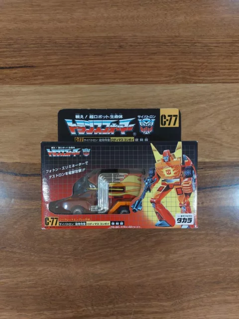 Rodimus Prime Convoy TRANSFORMERS 1986 2001 Reissue C-77 Takara SEALED Box