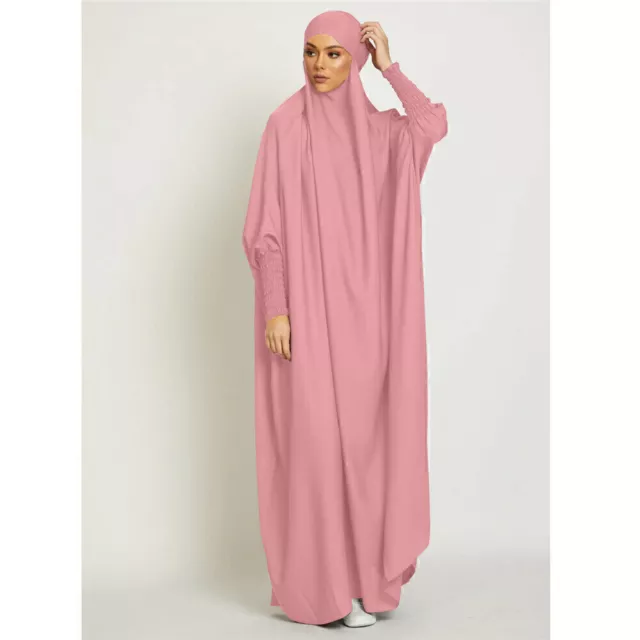 Hijab Donna Preghiera Indossare Velo Viso Musulmano Burqa Khimar Islamico T8R8 3
