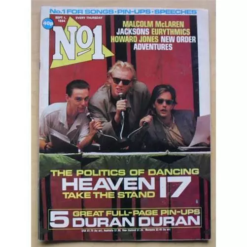 Heaven 17 No.1 Magazine September 1 1984 Heaven 17 Cover With More Inside Uk