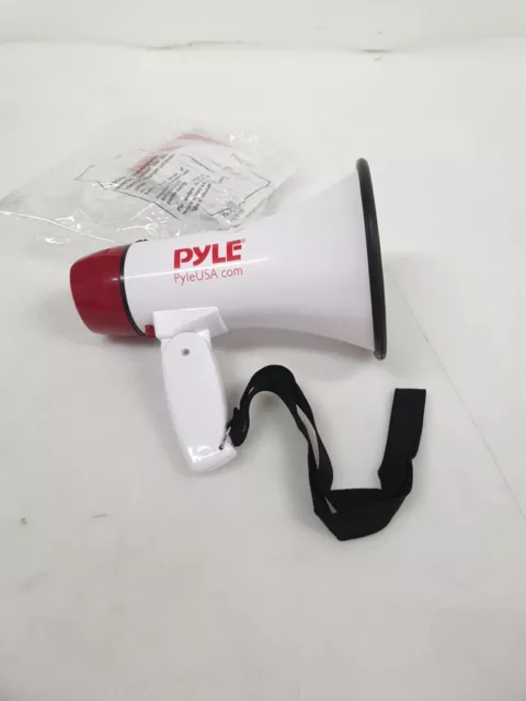 Mégaphone portable Pyle Audio inc PMP20 - blanc et rouge