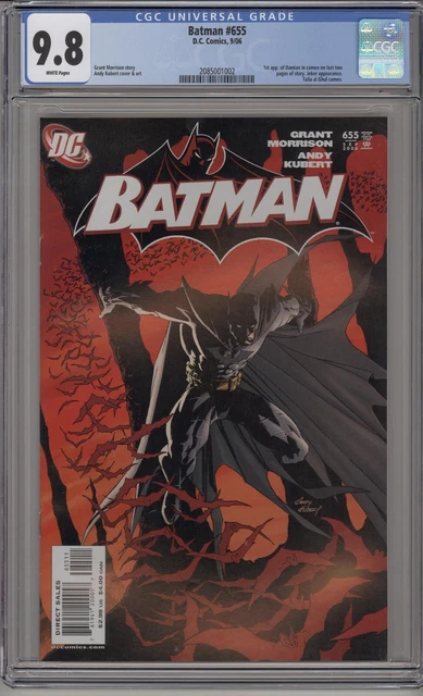 Batman #655 Cgc 9.8 White 1St Damian Wayne Morrison, Kubert Dc Comics 2006