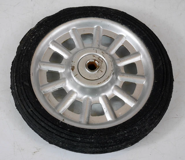 Lot De 2 Roues Rouges Anciennes Pour Voiture à Pédales – Diamètre 24.5 Cm