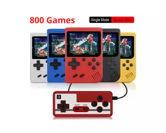 Console De Jeux Vidéo Portable Rétro Écran 3" 800 Jeux Lecteur TV Sortie AV Neuf