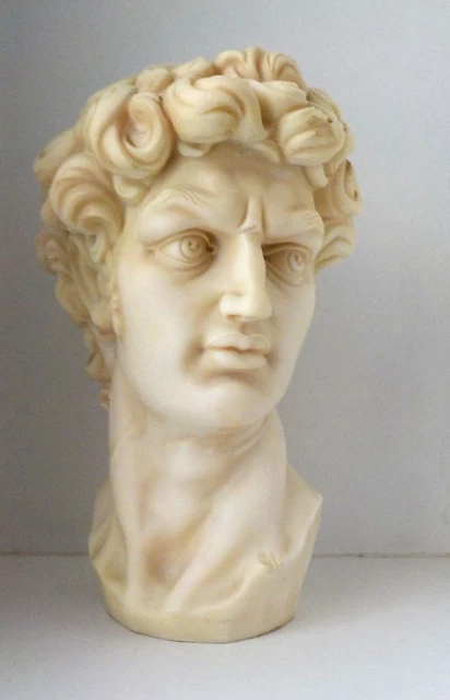 STATUE TÊTE DU David de Michel-Ange H26 cm pour 5 kg (copie en résine ...
