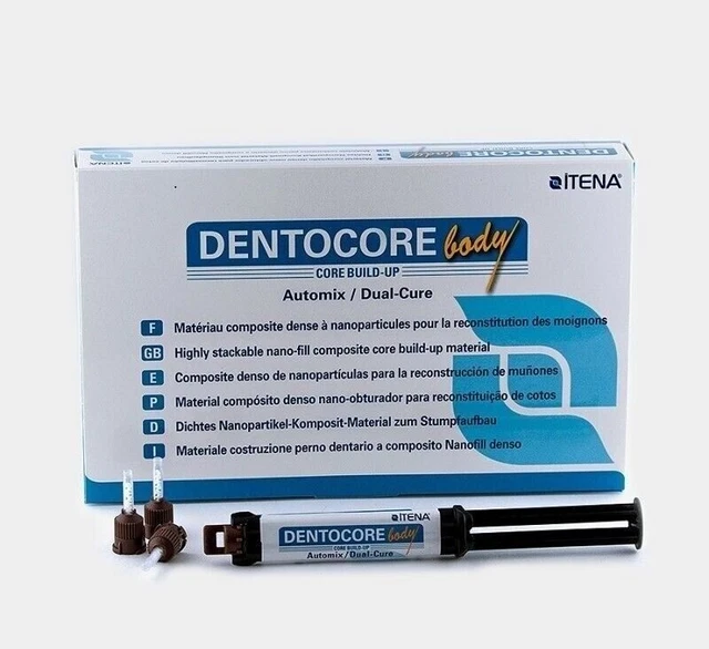 ITENA Dentocore Core Buildup & Post Luting Matériel dentaire Seringue 9 Gm