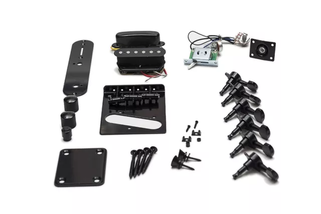 Kit Completo Hardware Guitarra Telecaster - Full Black Hardware Set TL Guitar