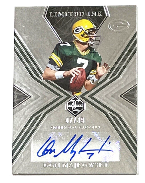 2022 Panini Limited Auto Don Majkowski Signed Autograph Limited Ink Rare /49