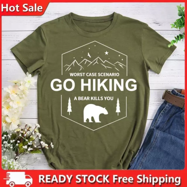 Go hiking T-Shirt Tee-0024081-Army Green-L