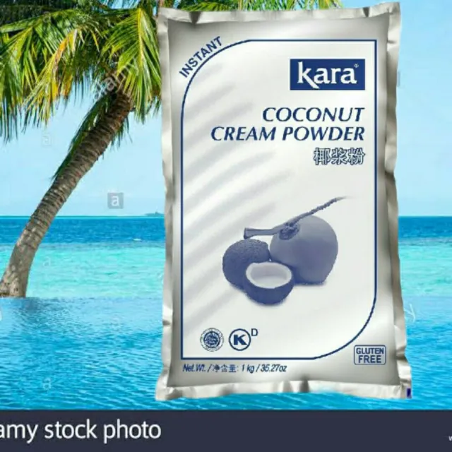 Coconut Cream Powder 1 kg. Premium Quality, Gluten Free, Kara Of Indonesia.