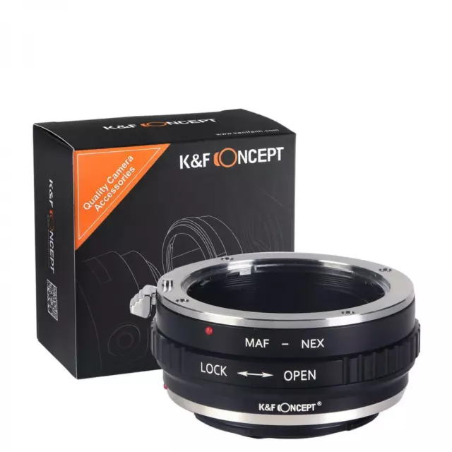 K&F Concept Sony A to E mount adapter for use with Minolta AF A-mount MAF lens