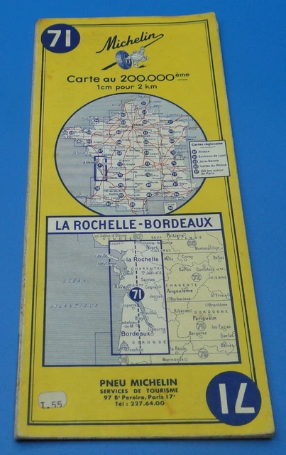 Carte Routière Michelin N°998 Nord De La France - édition 1979