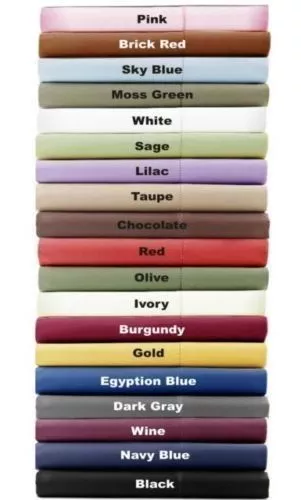 Cal King 1000TC Egyptian Cotton Sheet Set/Duvet/Fitted/Pillow Bright Solid Color