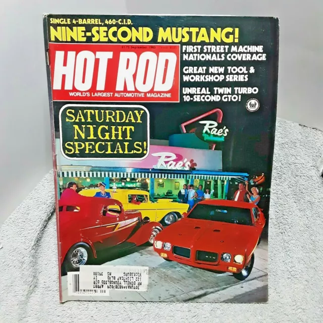 Hot Rod Magazine September 1983 Saturday Night Specials Mustang Nationals
