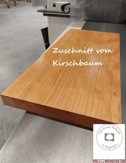 Holzzuschnitt Massivholz Kirschbaum Holzbrett DIY Regalbrett Bastelholz Bohle