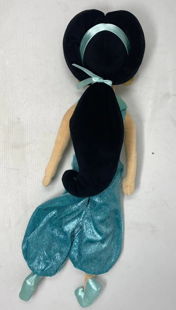 THE DISNEY STORE Aladdin Princess Jasmine Plush Soft Doll 20" Toy $19. ...