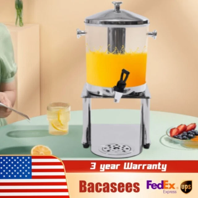 2Gal /8L Beverage Dispenser Tabletop Drink Juice Coffee Dispenser Large Capacity