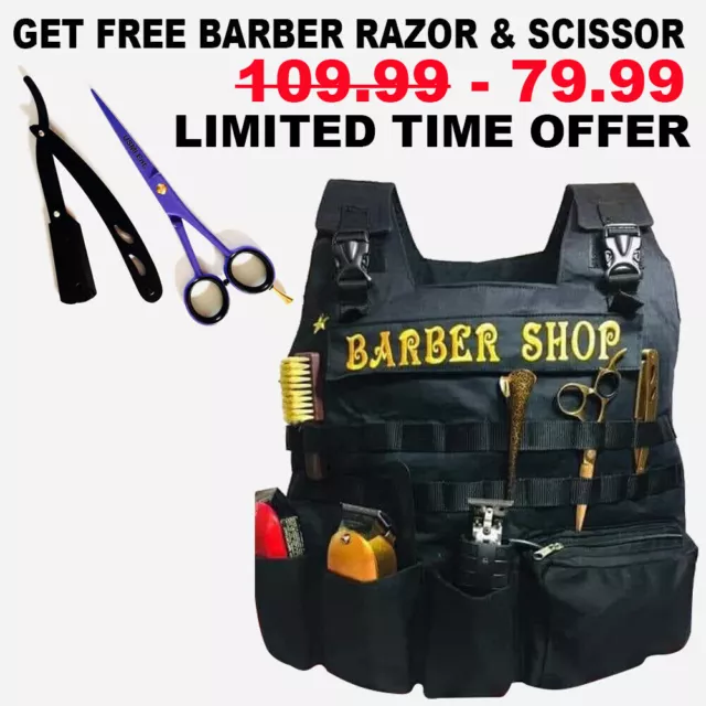 Professional Hairdressing Barber Vest Apron Hairstylist Barber Vest Apron Vest