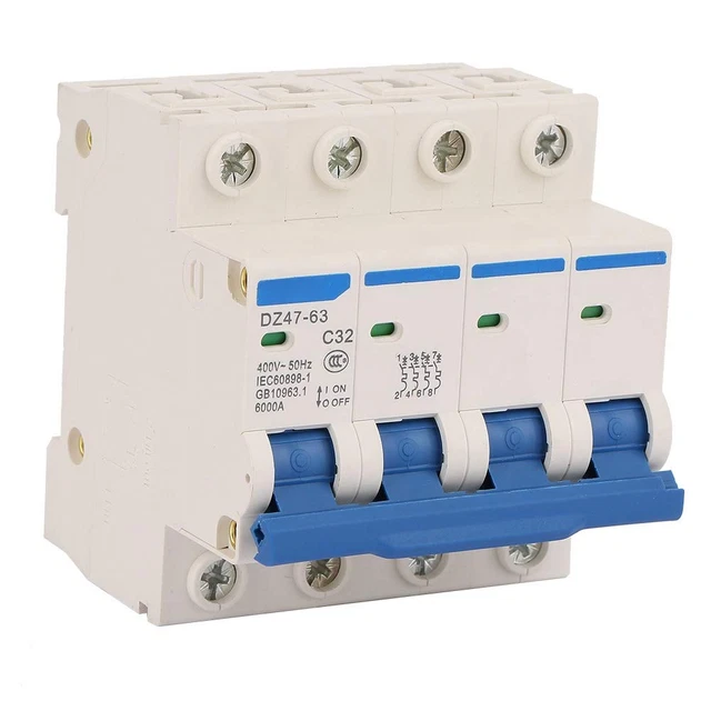 DZ47-63 4P 32A 400V Interruttore Differenziale Interruttore Automatico, Interrut