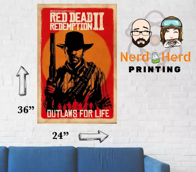 Red Dead Redemption PS3 XBOX ONE 360 Premium POSTER MADE IN USA - OTH684