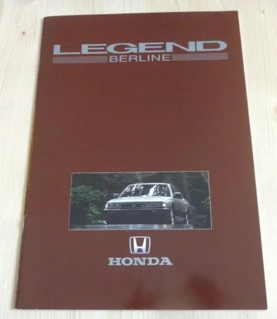 1980's HONDA LEGEND BERLINE V6 Catalogue 32p Dépliant Brochure Prospekt French