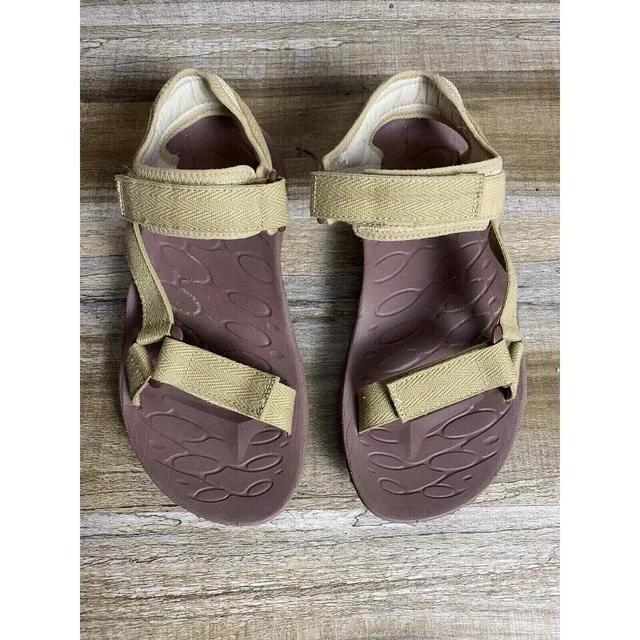 Merrell Sandals Womens Glade Slide Flats Autumn Tan Leather Casual Size 6 G10