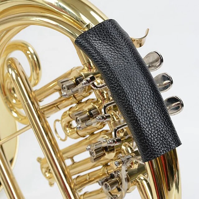 French corno pelle bovina paramani antiscivolo piastra di protezione ottone Instrume C1D5
