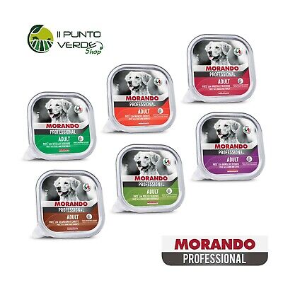 PATE' CANE 300 gr x 3/x 6 /x 9 MORANDO PROFESSIONAL Manzo Pollo Verdure Anatra