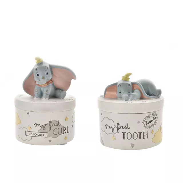 Bébé Premier Boucle Souvenir Pots Disney Magique Début Dumbo Baptême Cadeau