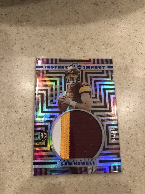 2022 Illusions Sam Howell Instant Impact 50/75 Jersey Patch 3 Color II-SH