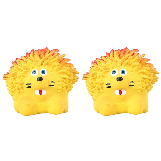 2Pcs Spielzeug Igel Quietschende Hund Spielzeug Spaß Latex Spielzeug für Hunde