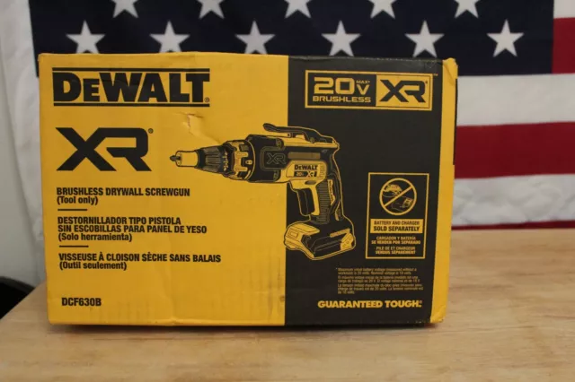 DeWALT XR 20V MAX Lithium-Ion Cordless Brushless Screw Gun DCF630B *Sealed NEW*