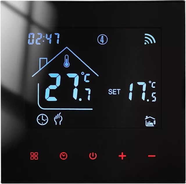 MincoHome Termostato intelligente risparmio energetico WiFi termostato ambiente digitale sottofondo