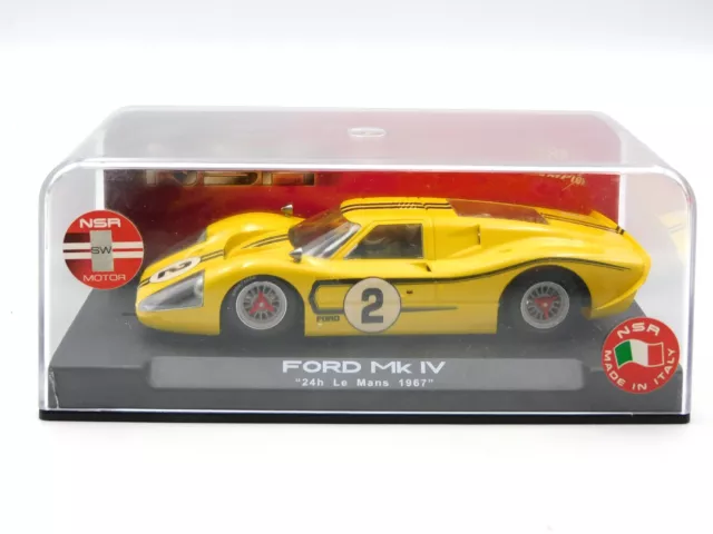 NSR Ford GT40 MKIV Le Mans Bruce McLaren Donohue 1967 ref. 1054 slot car 1:32