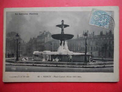 NANCY  :  La Place Carnot  -  Hiver 1903-1904..........VO.1904.
