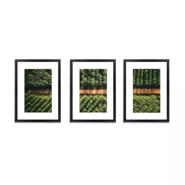 3 PCS Photo Frame Wall Set A3 Picture Home Decor Art Gift Present Black