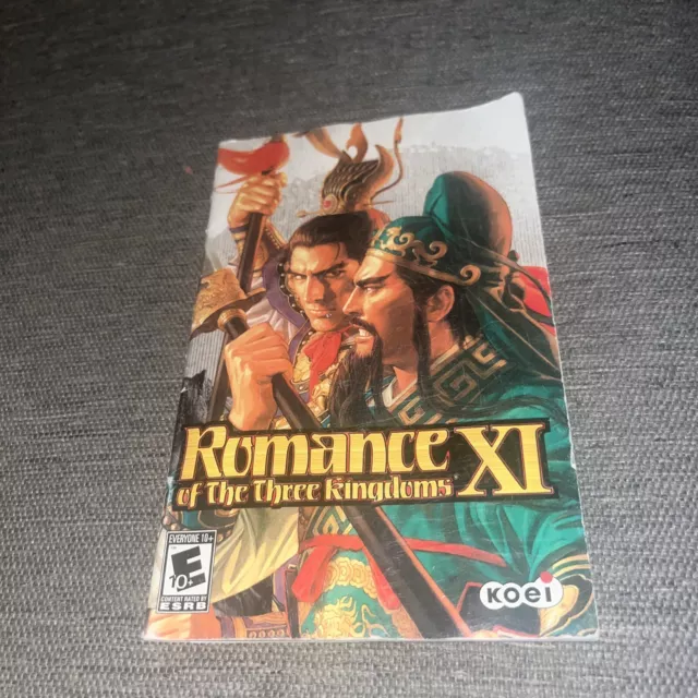 Romance Of The Three Kingdoms XI PS2 Sony Playstation 2 Manual Only