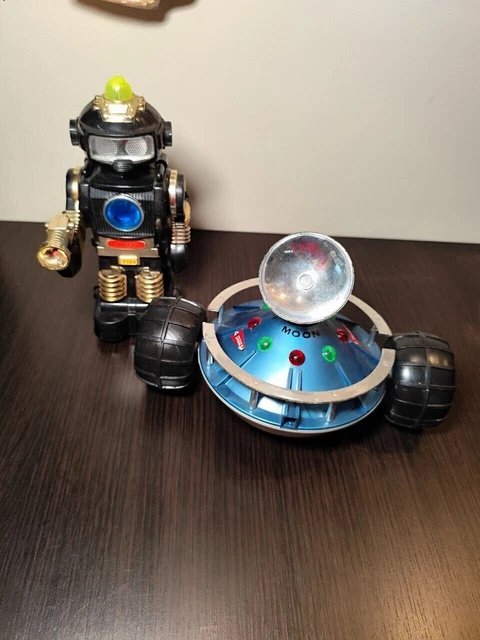 Jouet Ancien Robot Astronaute Télescopique Des Années 60/70 - Espace Lune - Occasion - Collection Vintage