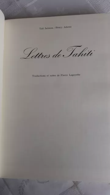 Salmon & Adams - ‎Lettres De Tahiti - 1980   ‎ 3