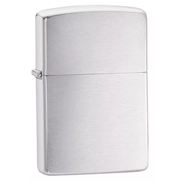 Zippo Windproof Lighter Armor Brushed Chrome Plain (162)