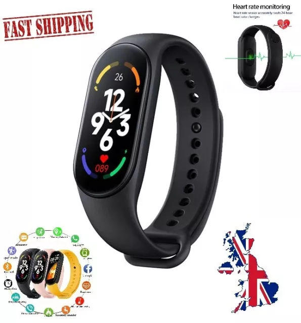 Mens/Women SmartWatch IOS Android Fitness TrackerHeartRate WaterProof