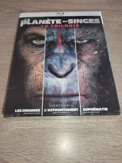 * Blu Ray Coffret Neuf Sous Blister La Planète Des Singes Trilogie