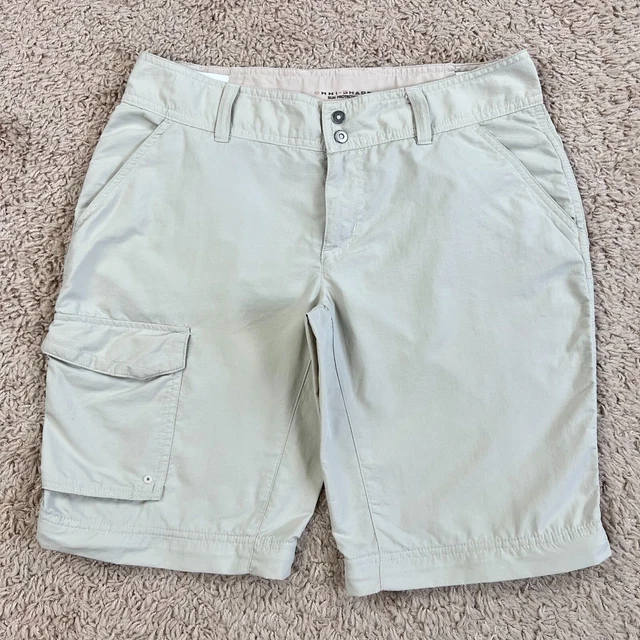 COLUMBIA PFG OMNI-SHADE Khaki Tan Cargo Shorts Boys Youth 6