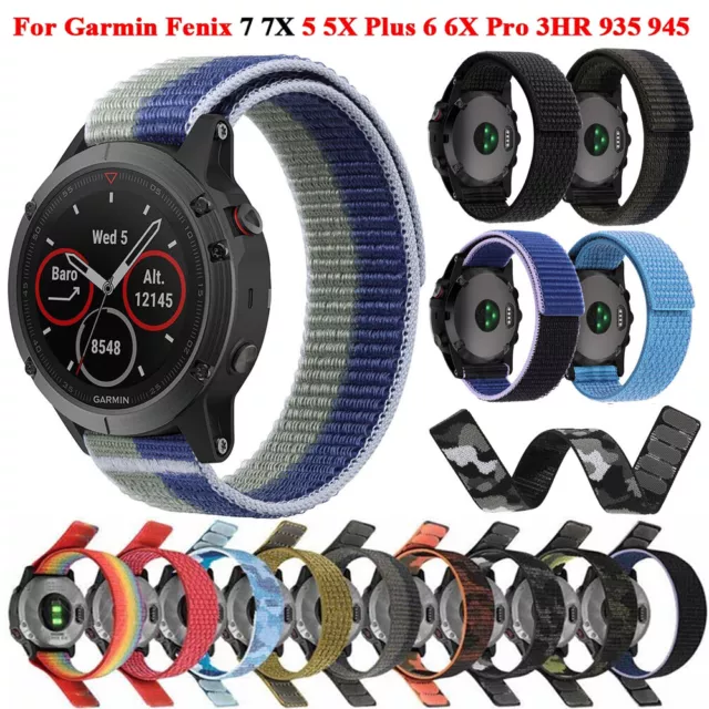 22 26mm Nylon Loop Pulsera Para Garmin Fenix 7 7X 6 6X Pro 5X 5 Plus 3HR 955 965