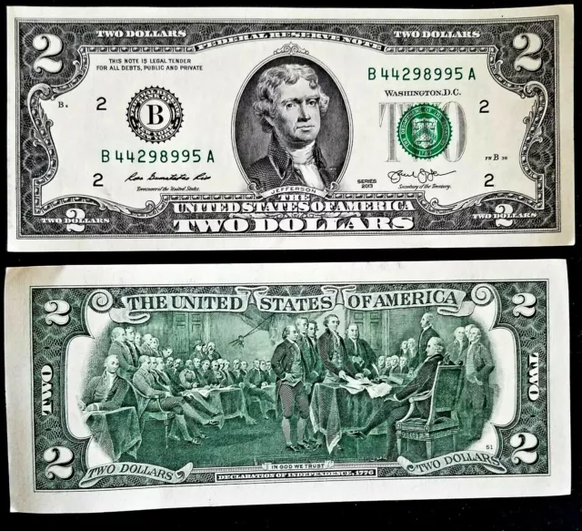 Gift idea and free shipping : Two Dollar Bill $2 Note, 2013 " New York " (B)