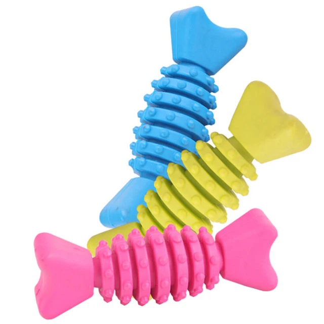 3 Stück / Packung Dog Chew Toys Beißen TPR Interessante Ausbildung 10