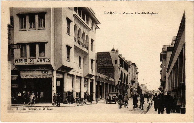 CPA AK MAROC RABAT - Avenue DAR-El-Maghzen (92837)