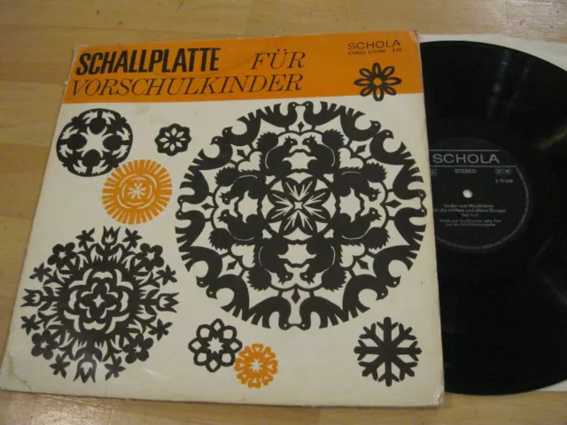 LP Schola Lieder zum Musikhören mittlere und ältere Gruppen Vinyl DDR 8 75 058