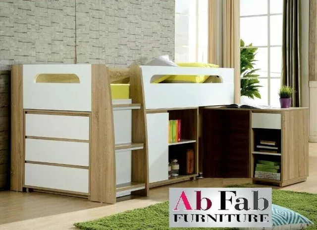 King single loft on sale bed with desk