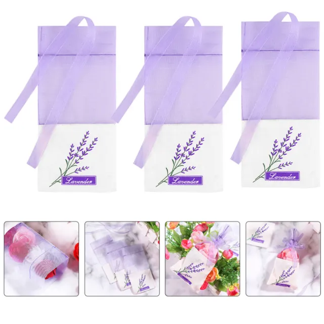 8 Pcs Cotton Sachet Bag Closet Sachets Lavender Organza Bags