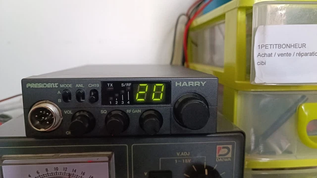 Radio CB President Harry - 40 Canaux, 4W - Base Station Vintage 1980's - Fonctionnelle
